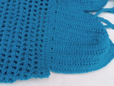 Crochet bralete mesh cover up